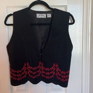 Side Saddle Wool Western Vest